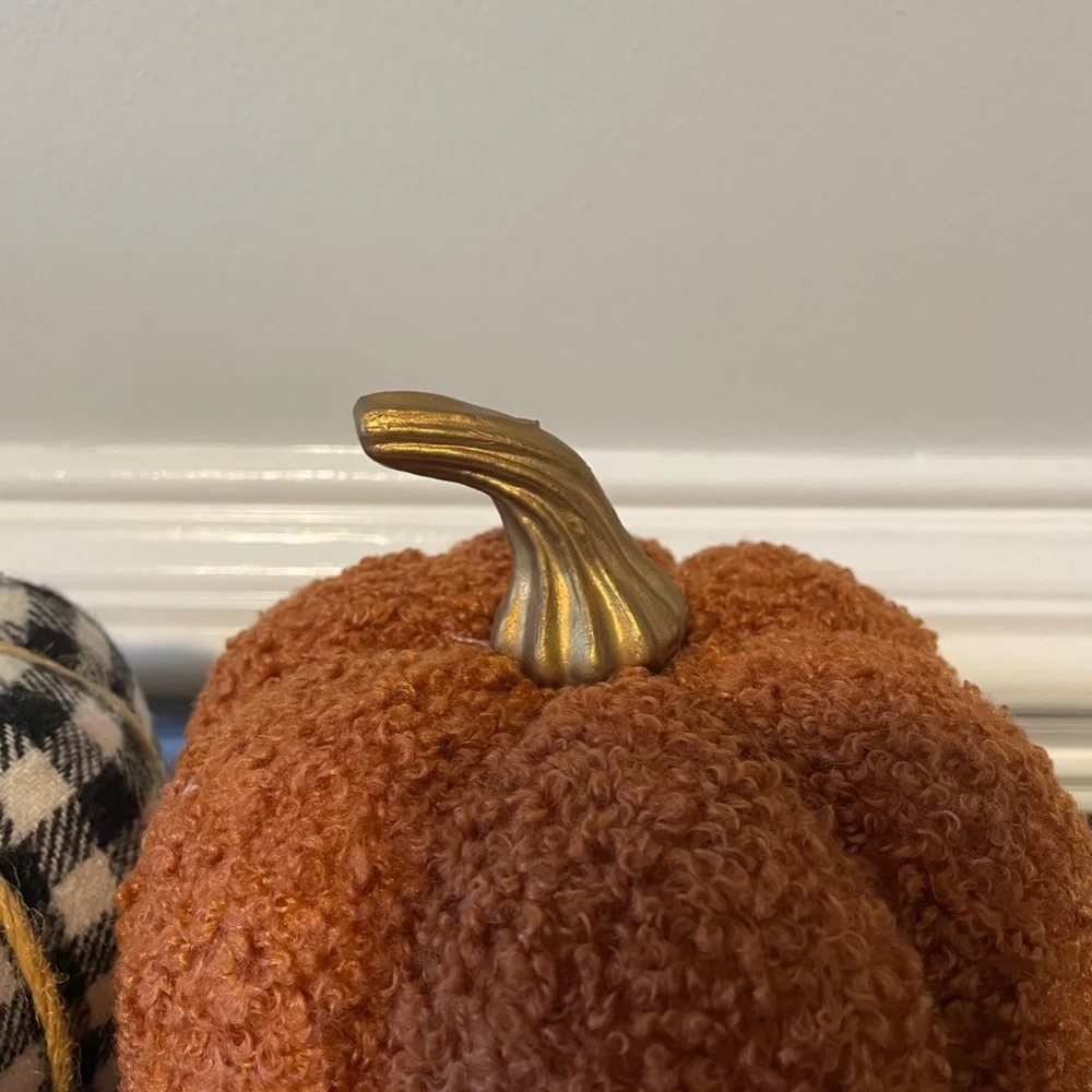 5 for $20: Target sherpa & plaid pumpkins